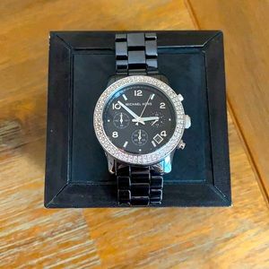 Michael Kors Ceramic Black Watch